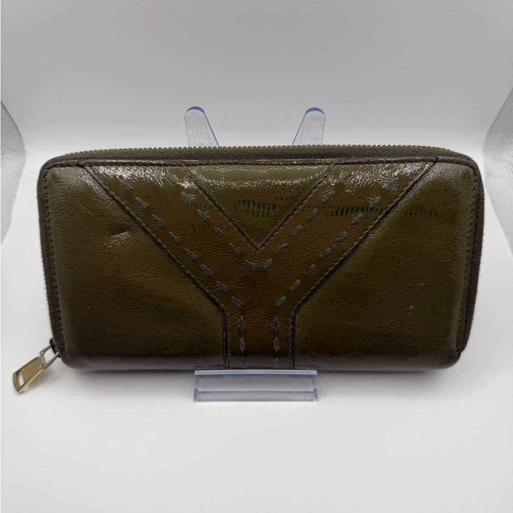 Yves Saint Laurent Olive Green Wallet